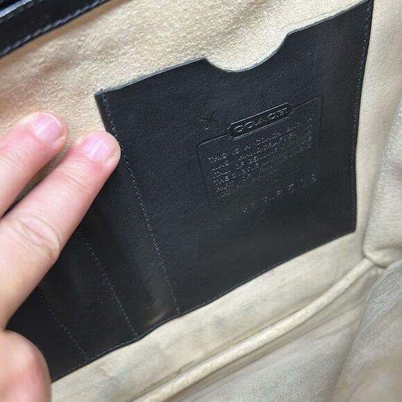 *5123 Coach black leather briefcase - Picture 5 of 13